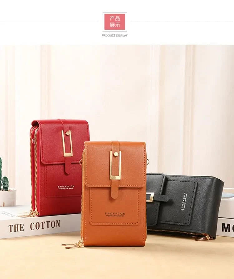 Touch Screen Cell Phone Messenger Bags Women Purse and Handbag Mini Shoulder Bag Pink Small Hand Bag Crossbody for Women  bolsos - M & M Global
