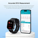 2026 New Professional ECG Monitoring Smart Watch Men Blood Pressure Blood Analysis Uric Acid BMI Body Analysis Smartwatch Women