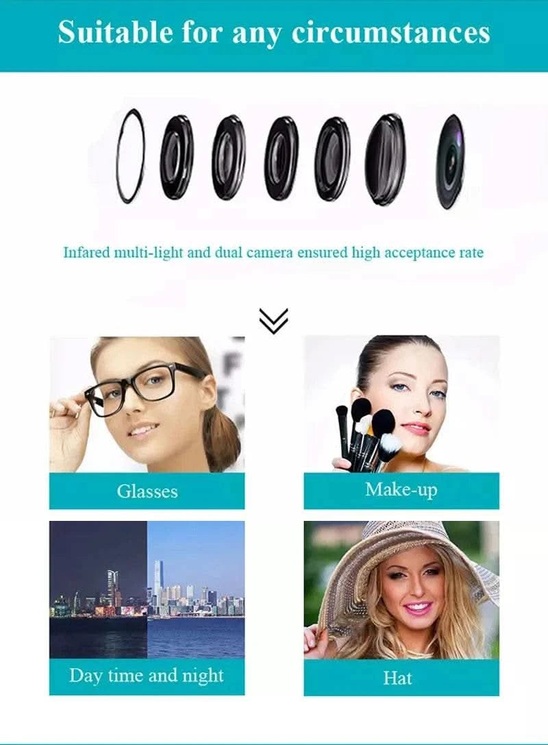AF01 Biometric Face Facial Fingerprint Recognition Time Attendance No Touch Contactless System Machine Device Machine - M & M Global