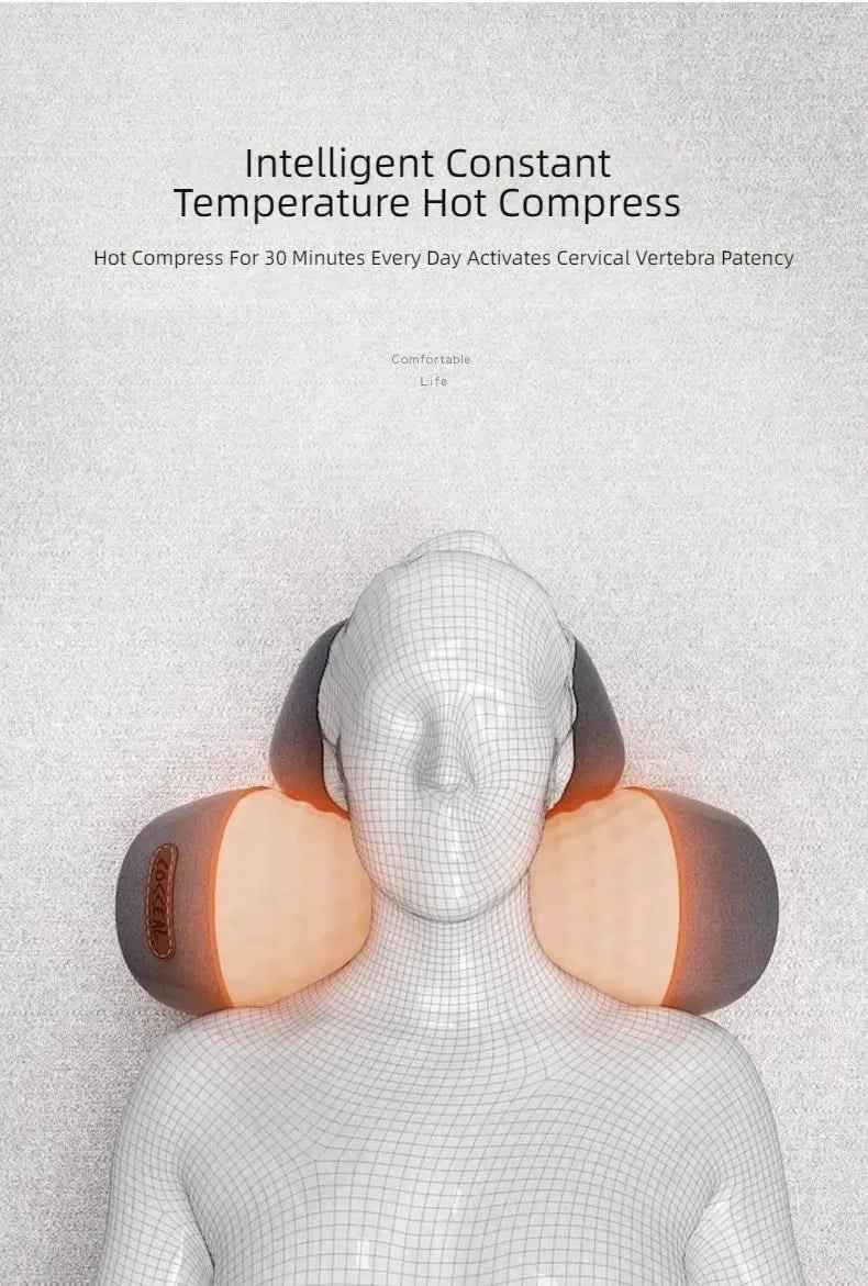 Hot Cervical Pillow Spine Sleeping Neck Massager Spine Non-traction Heating Compress Neck Masajeador Pillow Relaxation Treatment - M & M Global