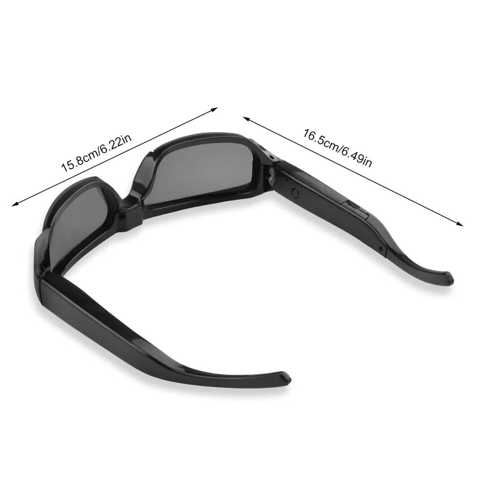 Portable 1080P HD Mini Glasses Camera Video Recorder Wearable Sunglasses Camera Outdoor Sports DV DVR Surveillance Camcorder - M & M Global