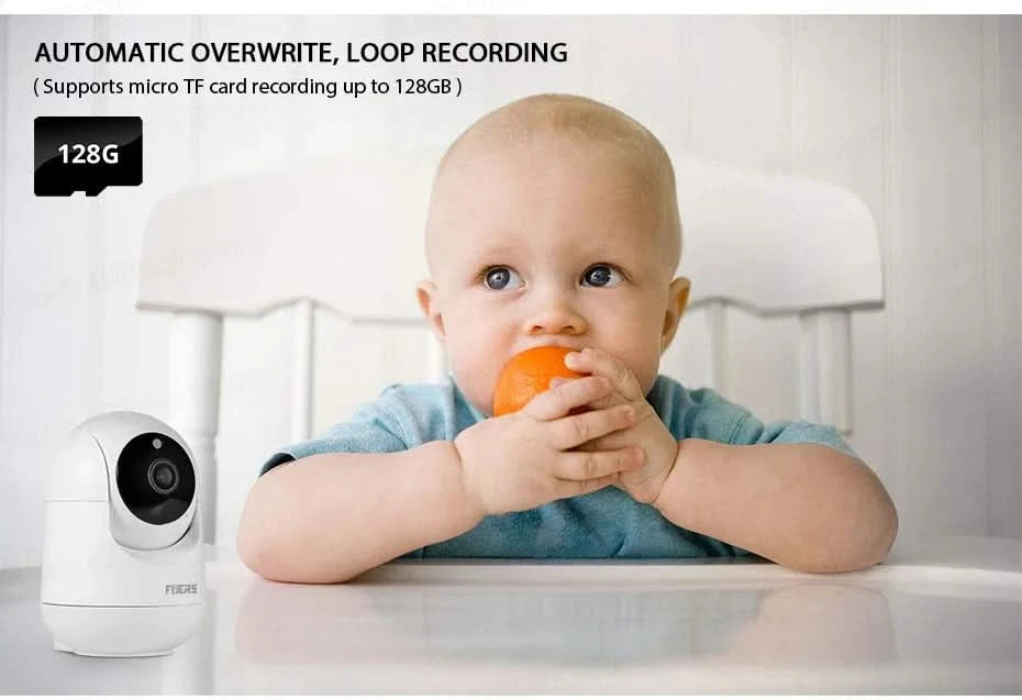 Fuers 5MP WiFi Camera Tuya Smart Home Indoor Wireless IP Surveillance Camera AI Detect Automatic Tracking Security Baby Monitor - M & M Global