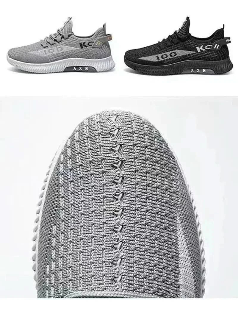 Net shoes a slip-on men's sports shoes net shoes breathable lazy shoes light soft sole casual shoes men's shoes 2024new - M & M Global