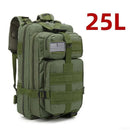 25L/50L Sturdy Nylon Waterproof Tactical Sports Trekking Fishing Hunting Camping Hiking Bag Backpack Outdoor Rucksacks - M & M Global
