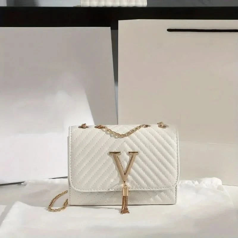 Embroidery Women Crossbody Bag Thread Luxury Handbag Shoulder Bags Brand Sequined Tassel Clutch Small Bag and Purse Party - M & M Global