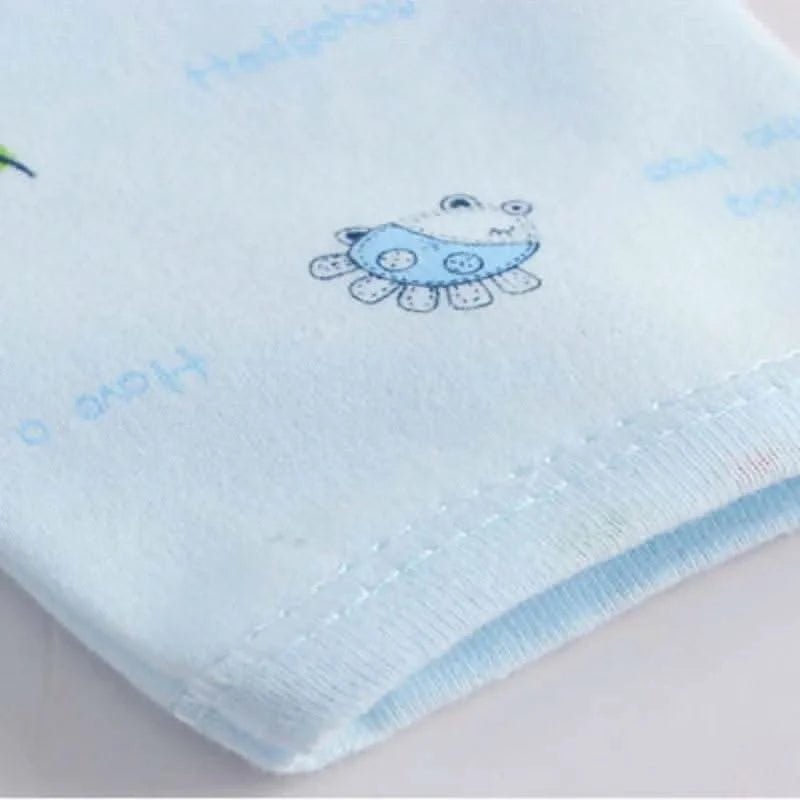 5pcs/set Newborn Baby Suit Set Top 2 Pants Hat Bibs 0-3 M Clothing Set Boy Girl Clothes Pure Cotton Breathable Cartoon Underwear - M & M Global