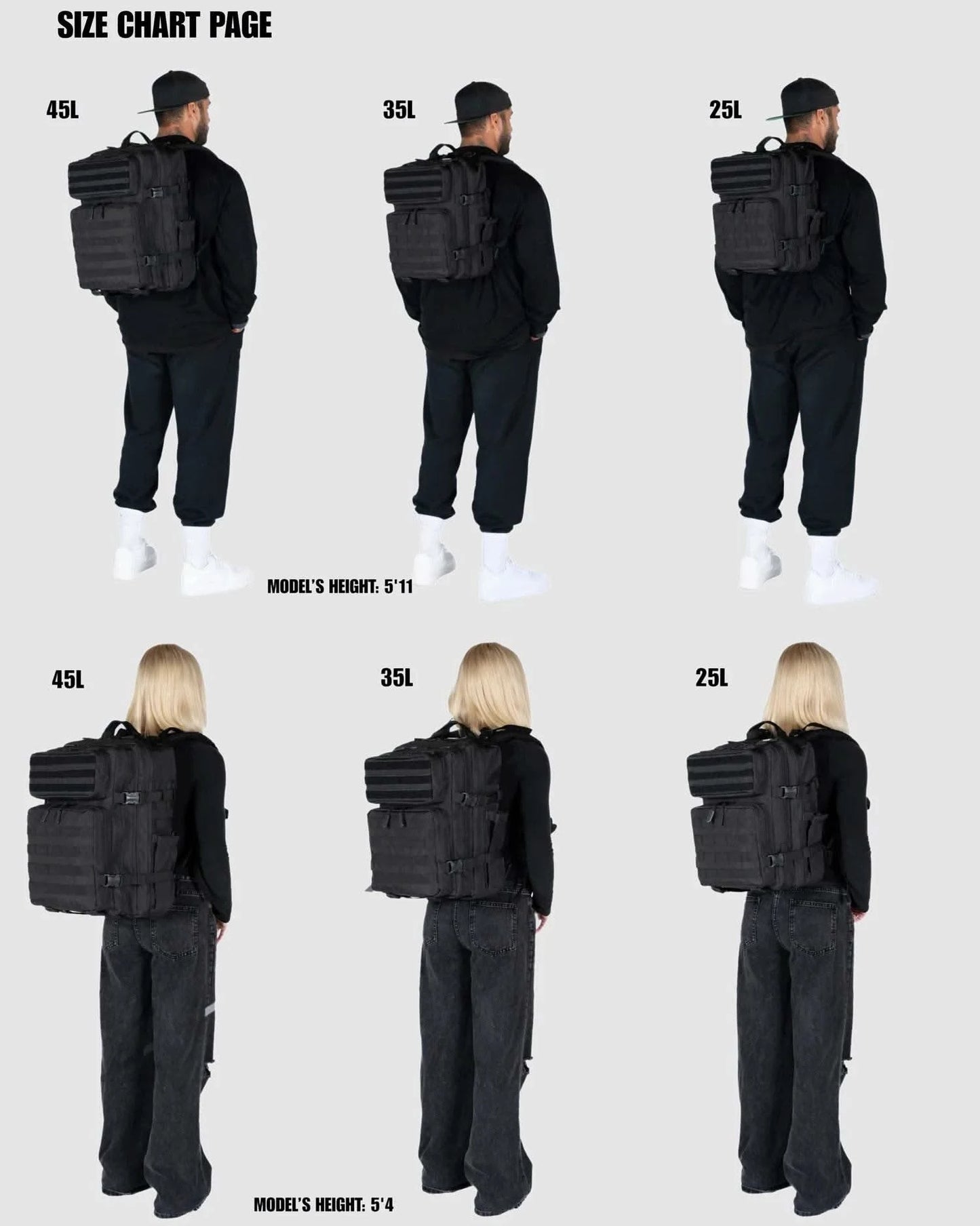 35L Tactical Backpack for Women Men Molle Outdoor Travel Camping Hiking Bag Sports Weekend Athlete Gym Rucksack Dual Cup Holders - M & M Global