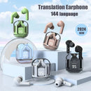GREATWALL New AI Translation Earphones, In Ear Noise Reduction 5.3 High Definition Sound Quality Sports Fitness Wireless Earphon