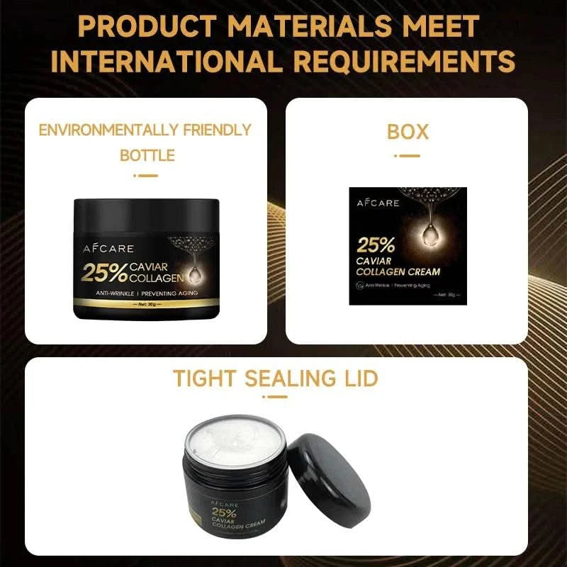 Caviar Wrinkle Remover Face Cream Free Eye Mask Collagen Lifting Firming Fade Fine Lines Anti-aging Moisturizing Korean Cosmetic - M & M Global