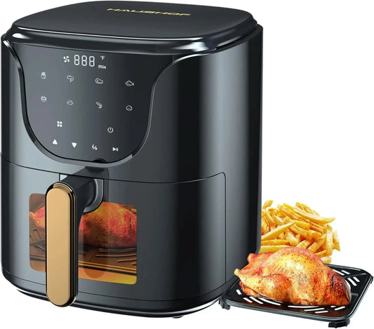 5.8 QT Air Fryer Small Oven, Digital Oil-Less Cooker Airfryer, 8 Presets Cooking Functions, Roast, Bake, Reheat, Cook Quikly wit - M & M Global