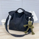Vintage Canvas Messenger Bag, Retro Large Capacity Shoulder Bag, Women's Casual Handbag & Tote Hobo Purse - M & M Global