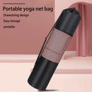 1 Breathable Yoga Mat Storage Mesh Bag - Durable Oxford Fabric, Black with Shoulder Strap, Perfect for Everyday Use and Fitness