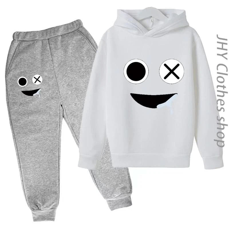 Children Set Boys Girls Kids rain Clothing  Sweatshirt 3-12 Years Toddler Printing Spring Sports game Leisure Time Hoodies - M & M Global