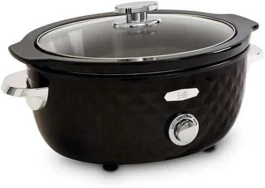 Slow Cooker 5.5 Litre Slow Cooker, Black, 142110 - M & M Global