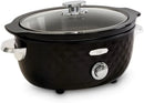 Slow Cooker 5.5 Litre Slow Cooker, Black, 142110 - M & M Global