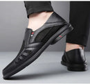Business Leather Shoes For Men Summer British Style Hight Quality Casual White Leather Shoes Male Slip On Men Loafer Comfortable - M & M Global