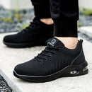 Safety shoes for men and women, breathable work sports shoes, steel toe shoes, puncture resistant safety protection shoes
