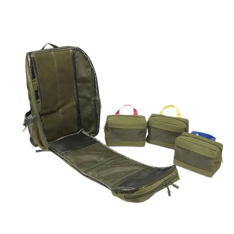 Tactical Outdoor Medical Backpack Large Capacity Camping Mountaineering Backpack Emergency Bag Multi-functional Storage Bag - M & M Global