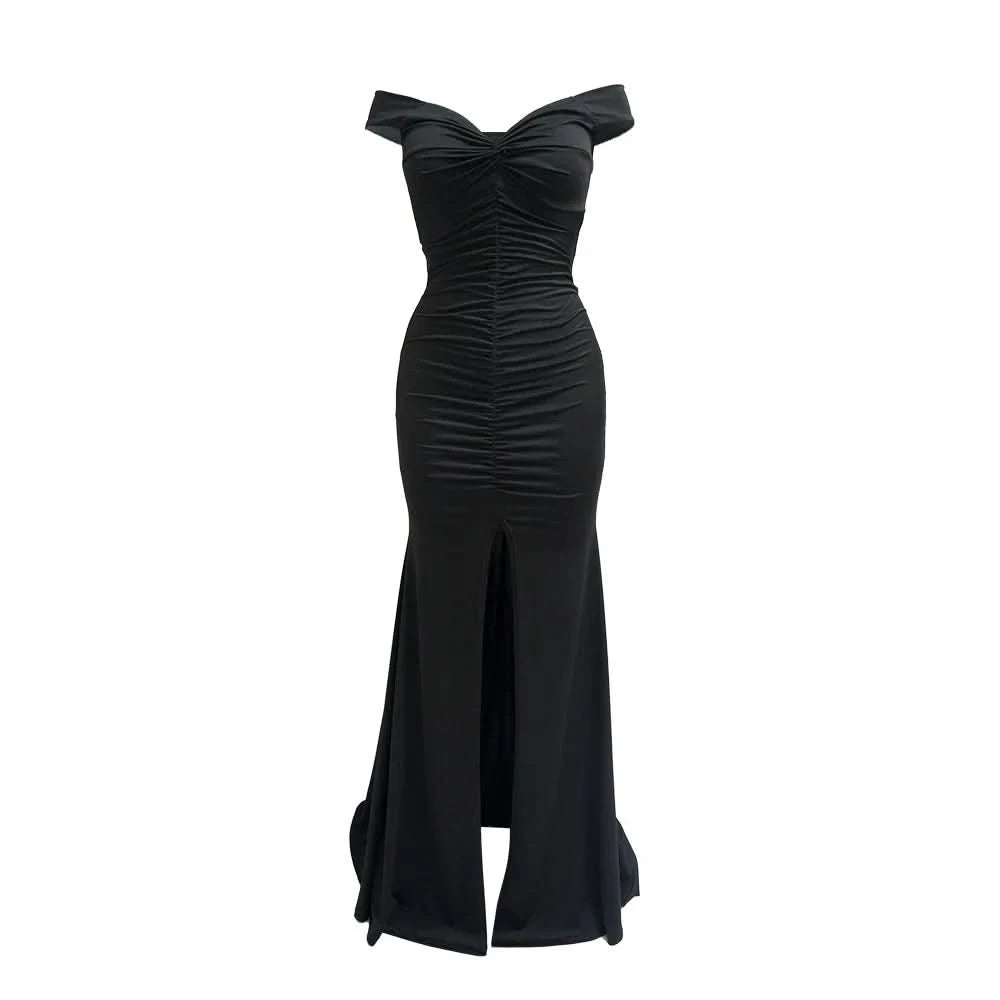 Women Long Dresses Sexy Backless Bodycon Evening Dresses Nightclub Maxi Dress Cocktail Birthday Party Welcome Prom Dress XSY039 - M & M Global