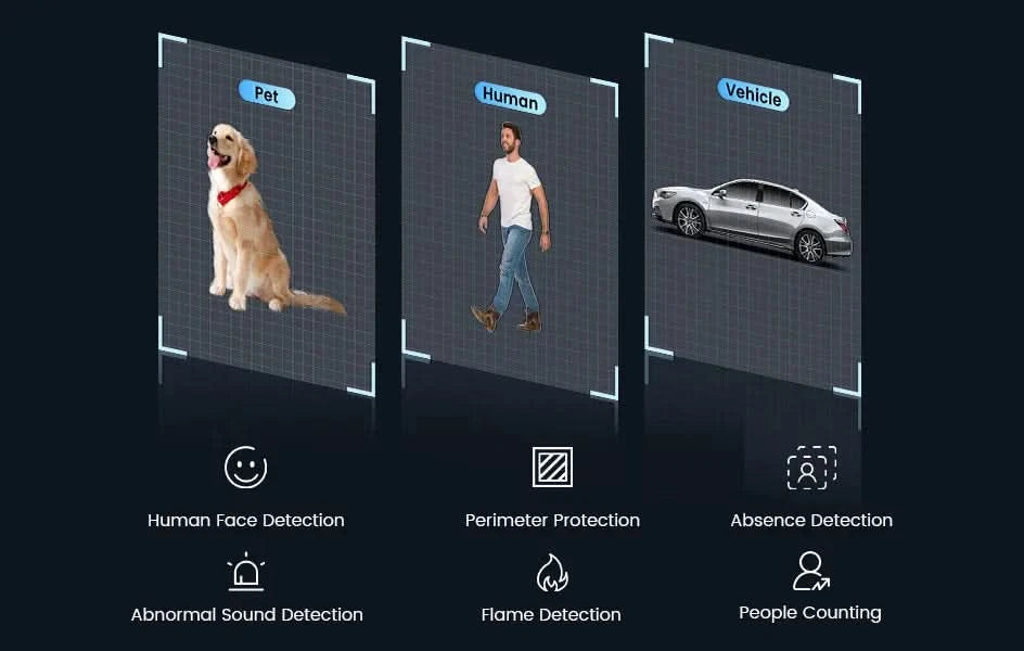 ZOSI C296 5MP/8MP PTZ WiFi Camera Person Vehicle Package Detect Wireless CCTV Video Surveillance Camera Home Security Protection