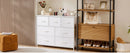 JHK Wardrobes For Bedroom With 5/7/10 White Lover Fabric Drawers Chest Wardrobe Closet For Storage Cabinet Bedroom Of Furniture