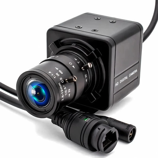 WGWK 4K CMOS POE Digital Live Stream Camera 3/4/5/8MP HD Security Protection Webcam Industrial 2.1/5-100mm Manual Varifocal Lens - M & M Global