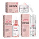 EELHOE 5 in 1 Face Serum for Glowing Skin Firming Micro Face Cream Anti Wrinkle Shrink Pores Cleansing Mousse Facial Skin Care - M & M Global