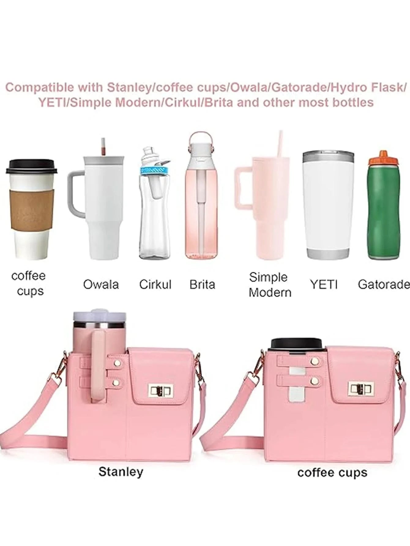 Outdoor portable crossbody water cup protection multifunctional universal water bottle storage bag single shoulder solid color - M & M Global