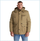 LZLLTT Men Winter Warm Parkas Mens Fleece  Jacket Parkas Men Casual Cotton Outdoor Fur Trench Padded Jackets Coats