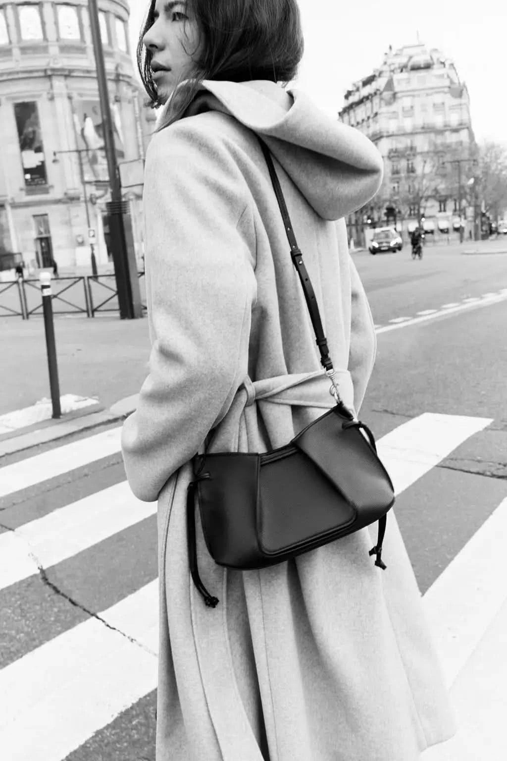 PLEATED MINI BAG, Women's Solid Color Simple Shoulder Bag, Fashionable Small Crossbody Purses, Luxury Design Handbag - M & M Global
