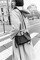 PLEATED MINI BAG, Women's Solid Color Simple Shoulder Bag, Fashionable Small Crossbody Purses, Luxury Design Handbag - M & M Global