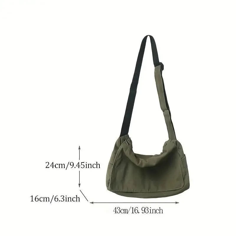 Women's Messenger Bag Vintage Handbag Canvas Teenager Shoulder Tote Bags Casual Handbag Crossbody Handbags - M & M Global