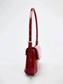 Red Baguette Underarm Bag New Fall 2024 Fashion simple commuter clamshell vintage shoulder bag - M & M Global