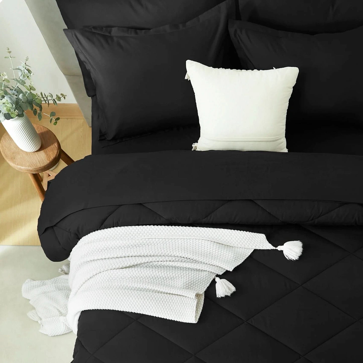 5/7-Piece Comforter Set – Bed in a Bag Bedding Set with Comforter, Sheets, Pillowcases & Pillow Shams – Soft All-Season Bed Set