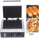 110V Nonstick 2-Shape Commercial Electric 5pcs Hot Dog Maker Machine Waffle Baker Electric Waffle Maker Muffin Machine Corn Dog - M & M Global