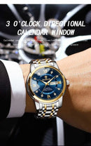 Casual Business Movement Fashion Quartz Wristwatches Gold Diamond Clock Men Luxury Watch Automatic Watches Mens Gifts Relojes - M & M Global