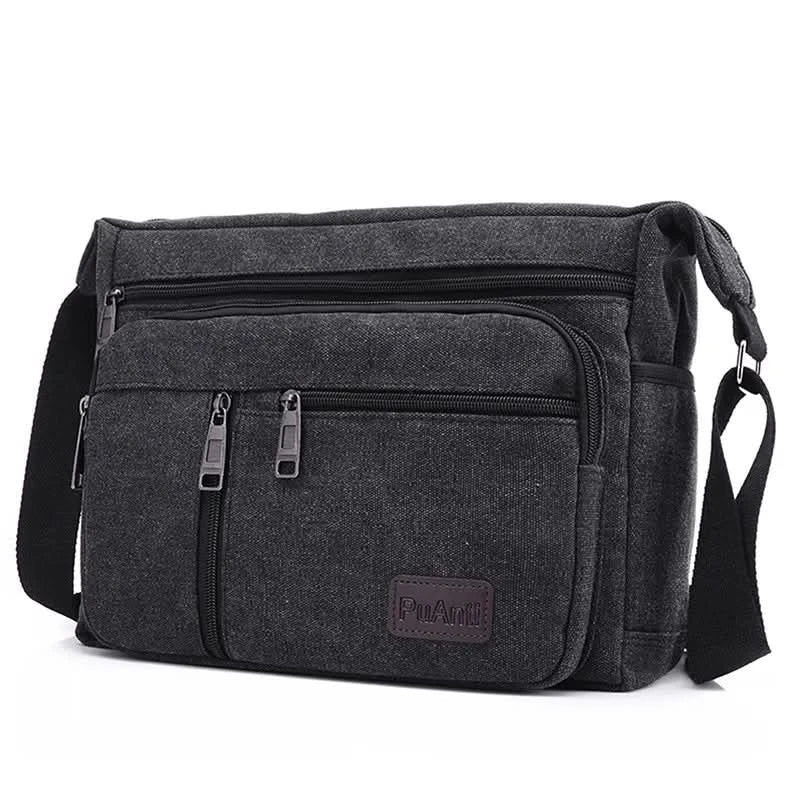Men's Vintage Canvas Bag Men Casual Crossbody Bag For Men Messenger Bag Man Travel Shoulder Bags Bolsa Masculina High Quality - M & M Global