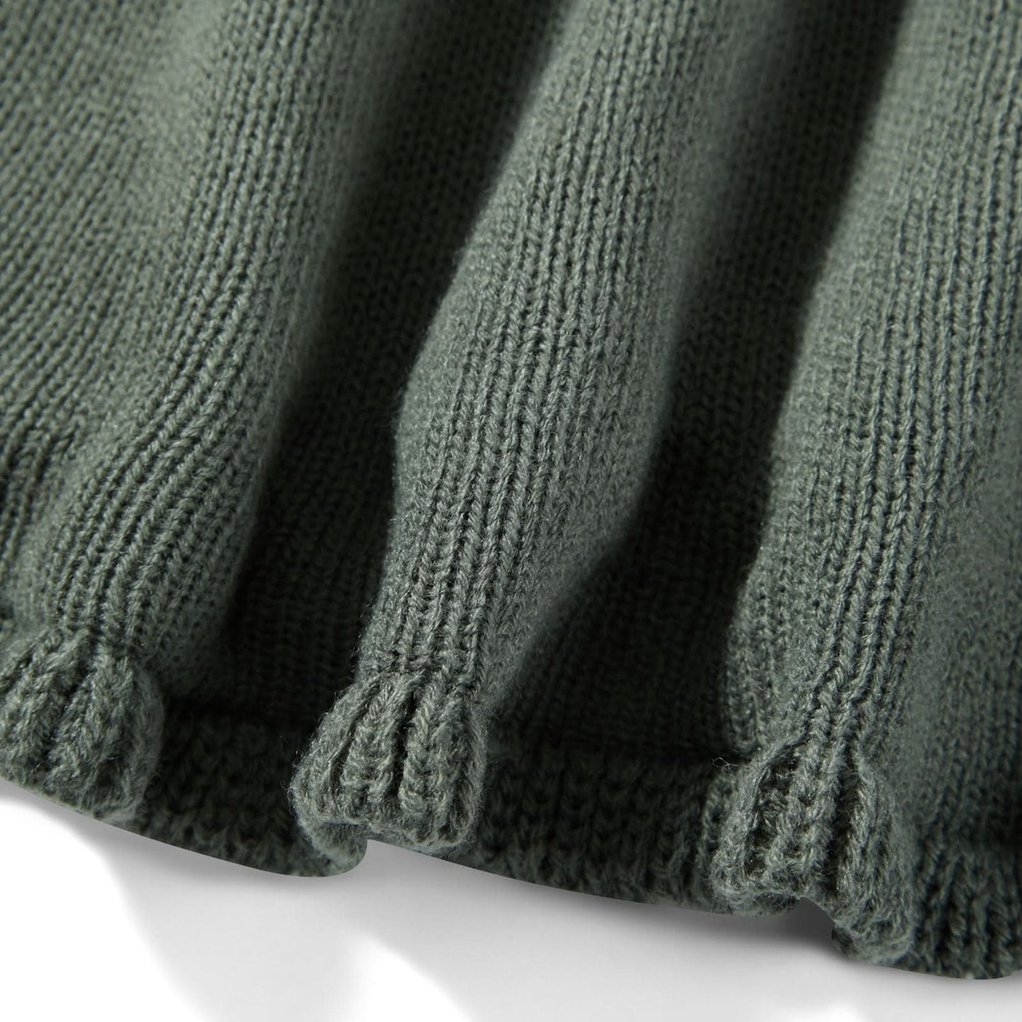 Women Ribbed Knit Ruffle Trim Long Dress Long Sleeve Bodycon  Party Cocktail Dress Flare Summer Beach Cover Up - M & M Global