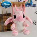 New Disney Plush Backpack Ins Japanese Blue Stitch Funny Cartoon Large-Capacity Student Backpack Kindergarten Bag Child Gift - M & M Global