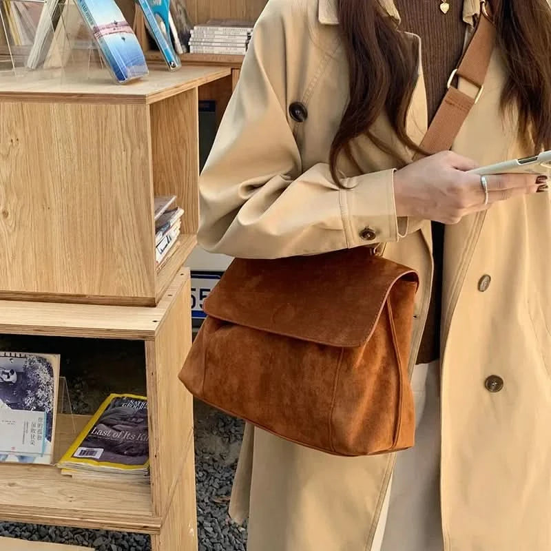 Winter Fashion Luxury Shoulder Bags for Women Retro Pu Leather Flap Crossbody Bag Lady Messenger Handbag Clutch Purse - M & M Global