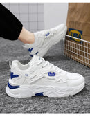 Student height increasing shoes four season new thick sole men's casual sports shoes soft sole comfortable outdoor running shoes - M & M Global