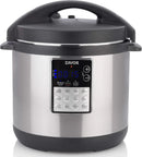 6 Quart Programmable Electric Multi-Cooker: Pressure Cooker, Slow Cooker, Rice Cooker, Yogurt Maker, Steamer and more - Stainles - M & M Global
