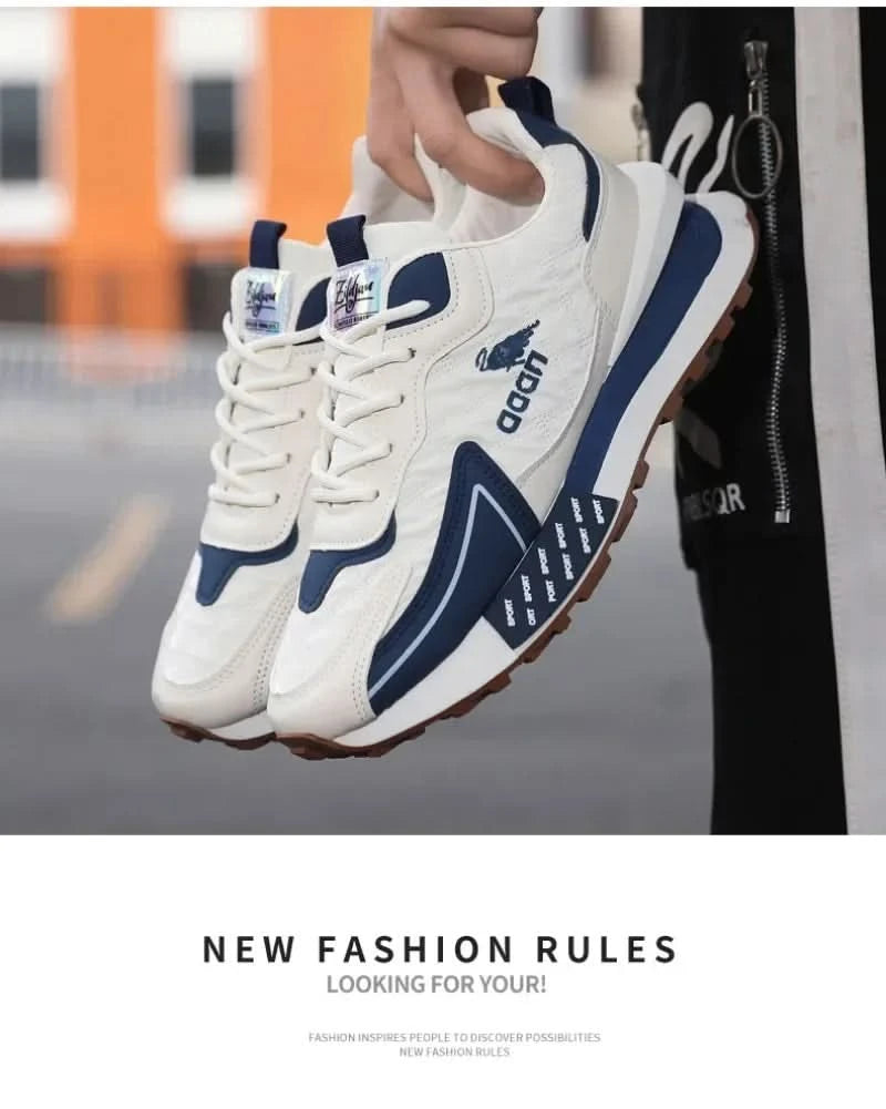 Men Sneakers Autumn Fashion Breathable Running Shoes Outdoor Jogging Sports Trainers Platform Non-slip - M & M Global