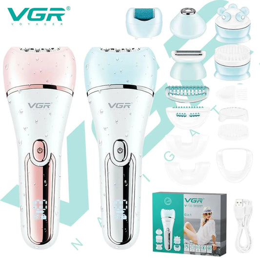 VGR Hair Trimmer Professional Hair Removal Tool Electric Epilator Lady Shaver Waterproof Hair Remover Epilator for Women V-733 - M & M Global