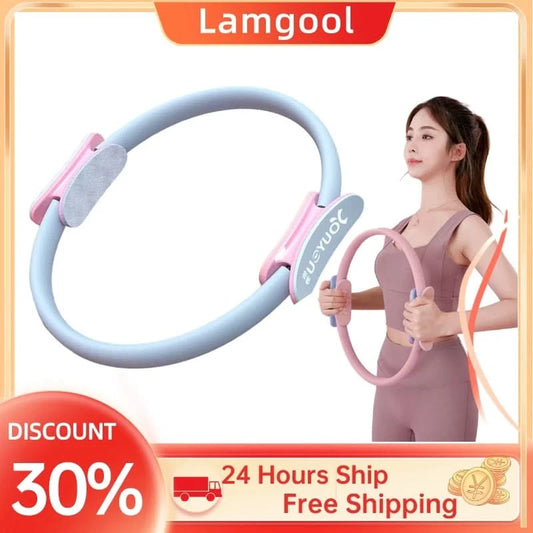 Yoga Pilates Circle Beginners Thin Legs Training Open Back Body Building Fitness Equipment Indoor Yoga Supplies Muscle Recovery - M & M Global