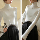 Autumn New Turtleneck basic Knitted Pullovers High-End Sense Temperament Long Sleeve Sweaters Fashion Slim Fit Bottoming Tops