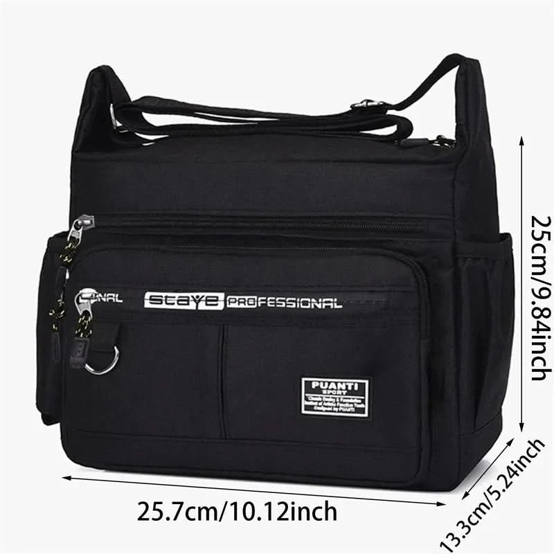 Men's Messenger Bag Crossbody Shoulder Bags Men Large Sling Pack For Work Business Waterproof Oxford Packs Satchel Purse - M & M Global