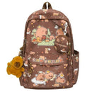 Cute Capybara Backpack for Girls Boys Student Teenager Children's Rucksack Women Cute Casual School Bags Kids Birthday Gift Toy - M & M Global