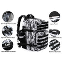 LHI 45L Tactical Backpack for Men and Women Large Athlete Gym Bag Outdoor Sports Hiking Survival Rucksack with Bottle Holder - M & M Global