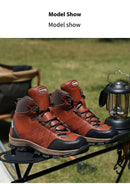 Men’s Steel Toe Work Shoes Widen Metatarsal Protection Puncture-Resistant Slip & Abrasion-Resistant Construction Work Shoes